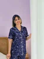 بلوز استین کوتاه و شلوار کهکشانی - تصویر 3
