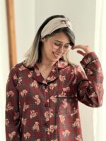 بلوز و شلوار تدی زرشکی